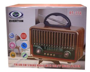 Everton RT-774  Bluetooth-USB-SD-FM  Şarjlı  Nostaljik Radyo