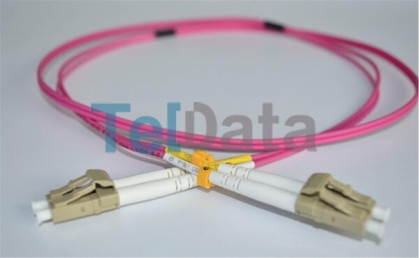 TELDATA TLD-LCLCOM41 LC-UPC-LC-UPC MM DX OM4 1 METRE FIBER OPTIK PATCHCORD