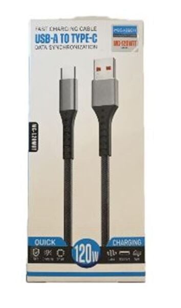 Megatech MT-120wut Hasır 120W Type-C To Usb  Data Kablosu