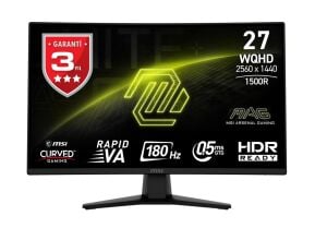Msi 27'' Mag 274CQF 2560X1440(WQHD) Curve 1500R Rapıd Va 180HZ 0.5ms Adaptıve-Sync Gamıng Monitör