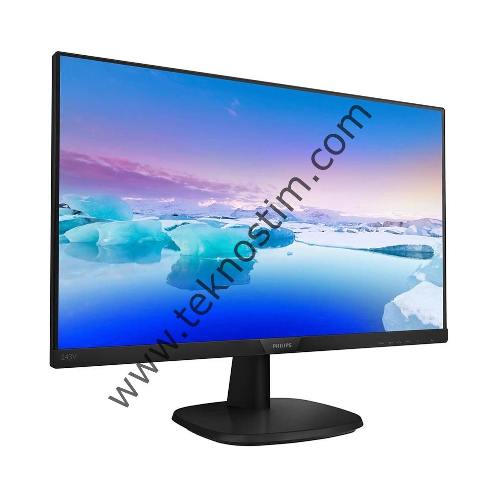 Philips 23.8'' 243V7QDAB-00 5ms (Analog+DVI+HDMI) Full HD IPS MMedya Monitör