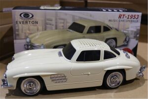 EVERTON RT-1953 Bej Arabalı  Bluetooth Fm-Usb-Tf-Aux Şarjlı Nostaljik Radyo