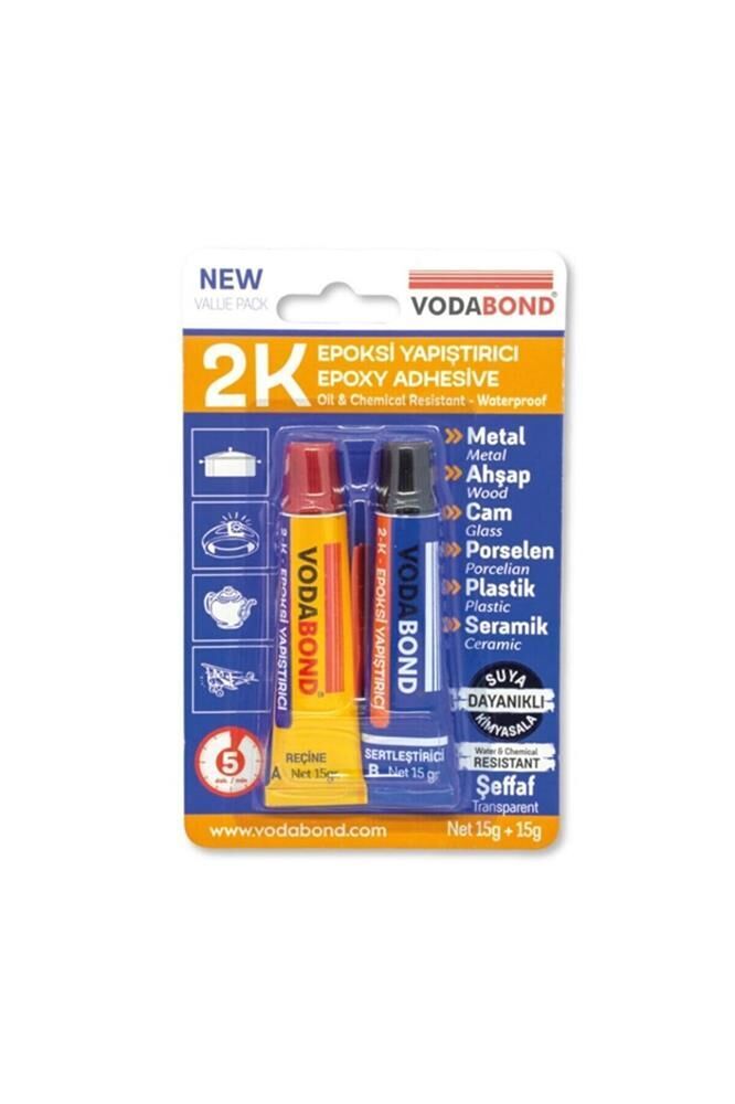 Vodaband 2K Rapid Epoxy Yapıştırıcı (15+15gr)( Reçine+Sertleştirici) 3430
