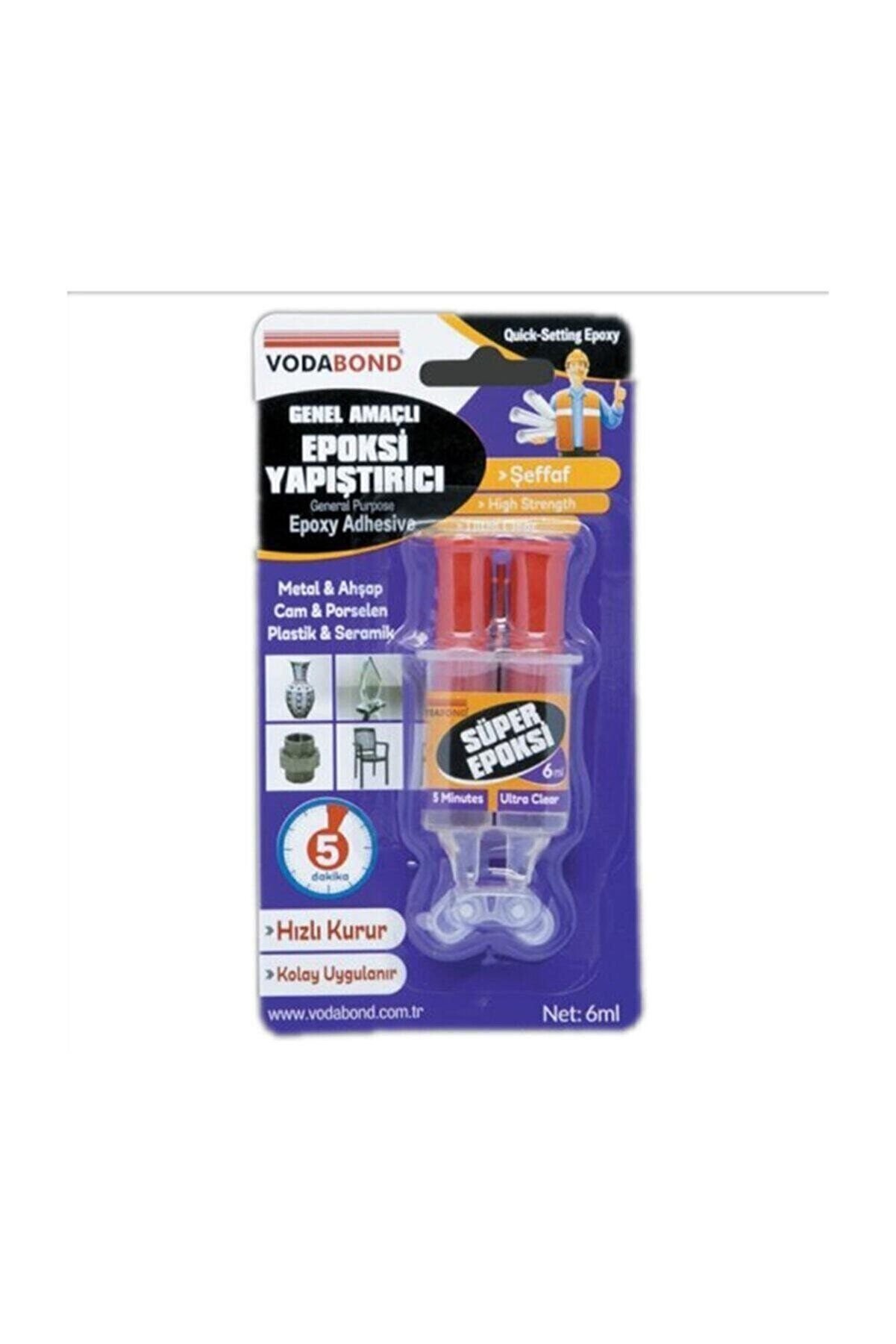 Vodaband 6gr Şırınga Süper Epoxy Şeffaf