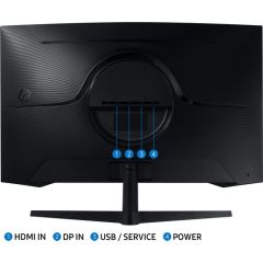 Samsung 27'' Odyssey G5 LC27G55TQBUXUF 144Hz 1ms (HDMI+Display) FreeSync 2K Curved LED Monitör