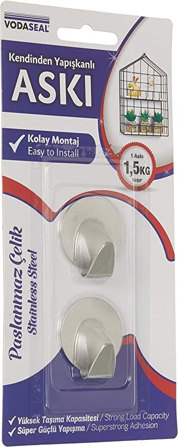 Vodaseal HT17P Yuvarlak Metal Askı 2li (Paslanmaz Çelik)