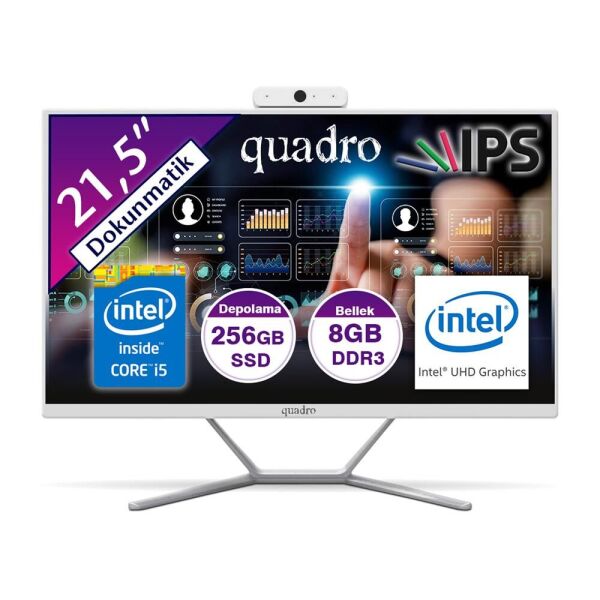 Quadro Stark Touch H8120-T45825 Ci5 4590S 3.0Ghz 8gb 256gb 19.5''  Dokunmatik Freedos AIO Bilgisayar