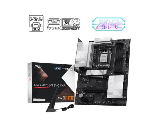 MSI PRO X870E-S EVO WIFI DDR5 AM5