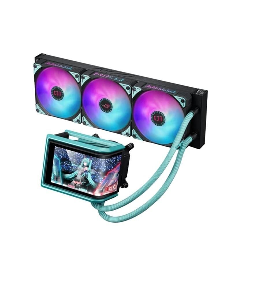 Asus Rog Ryuo IV 360 Argb Hatsune Miku Edition 360 mm Siyah İşlemci Sıvı Soğutucu RGB Destekli