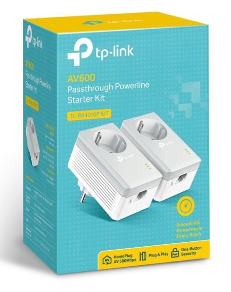 TP-LINK TL-PA4010P KIT AV600 AC GÜÇ SOKETLİ ADAPTOR