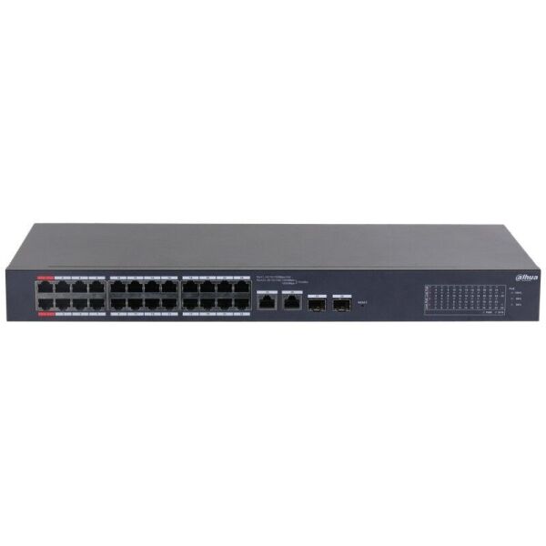 DAHUA CS4226-24ET-240 24 PORT 10/100 PORT 240W POE + 2XGIGABIT RJ45/2XSFP COMBO YÖNETİLEBİLİR RACKMOUNT SWITCH