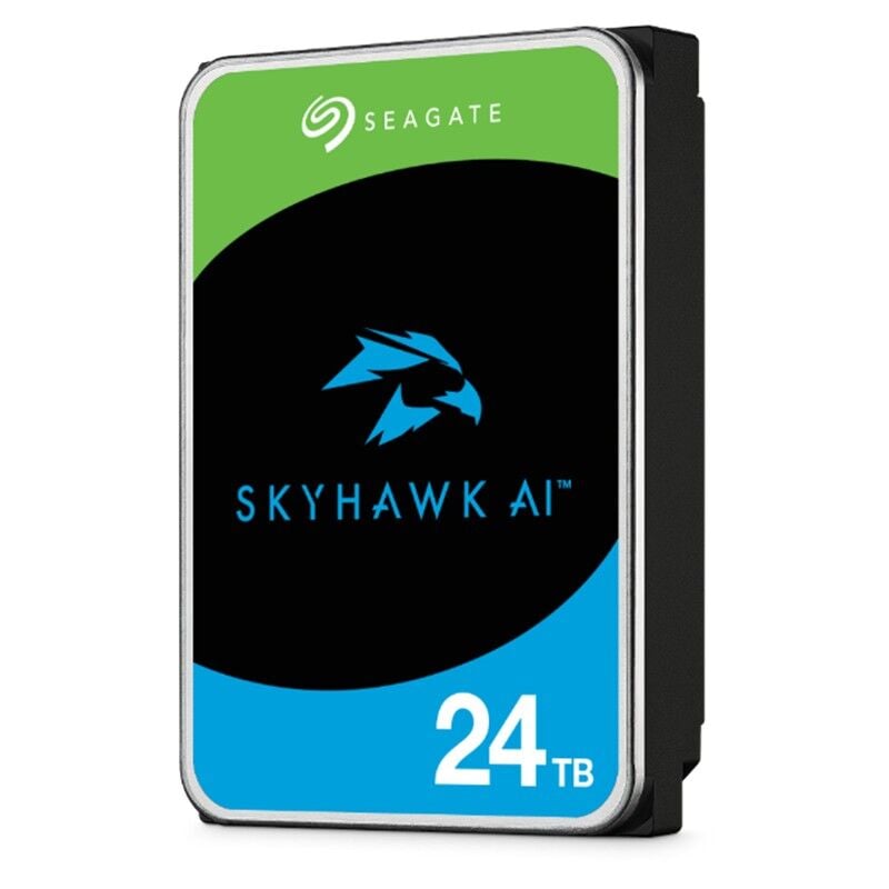 24 TB SEAGATE 3.5 SKYHAWK AI SATA 512MB 7/24 GUVENLIK ST24000VE002 (5 YIL RESMI DIST GARANTILI)