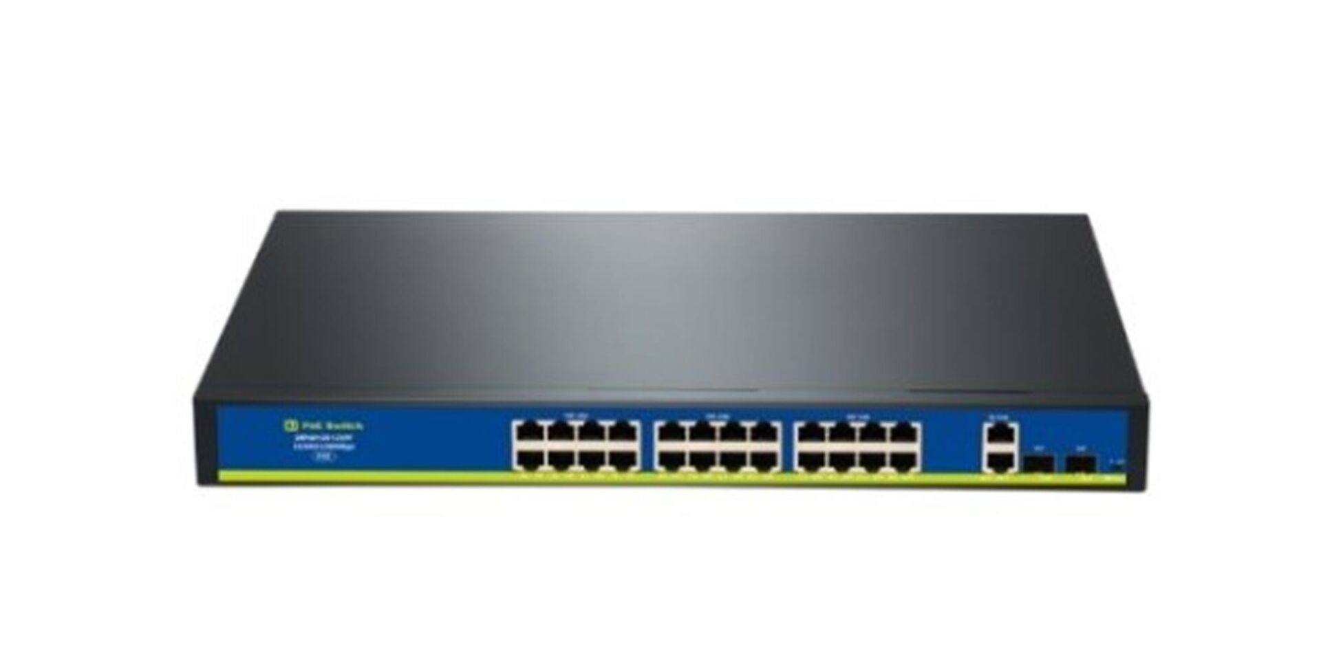 Nova HIF2422GBL-C 24 Port Poe+ 10-100 Mbps 2 Port 10-100-1000 Mbps 2 SFP Switch