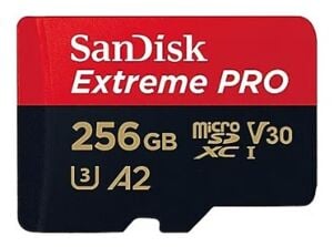 SanDisk Extreme Pro SDSQXCD-256G-GN6MA Class 10 UHS-I U3 A2 V30 256 GB Micro SD Kart