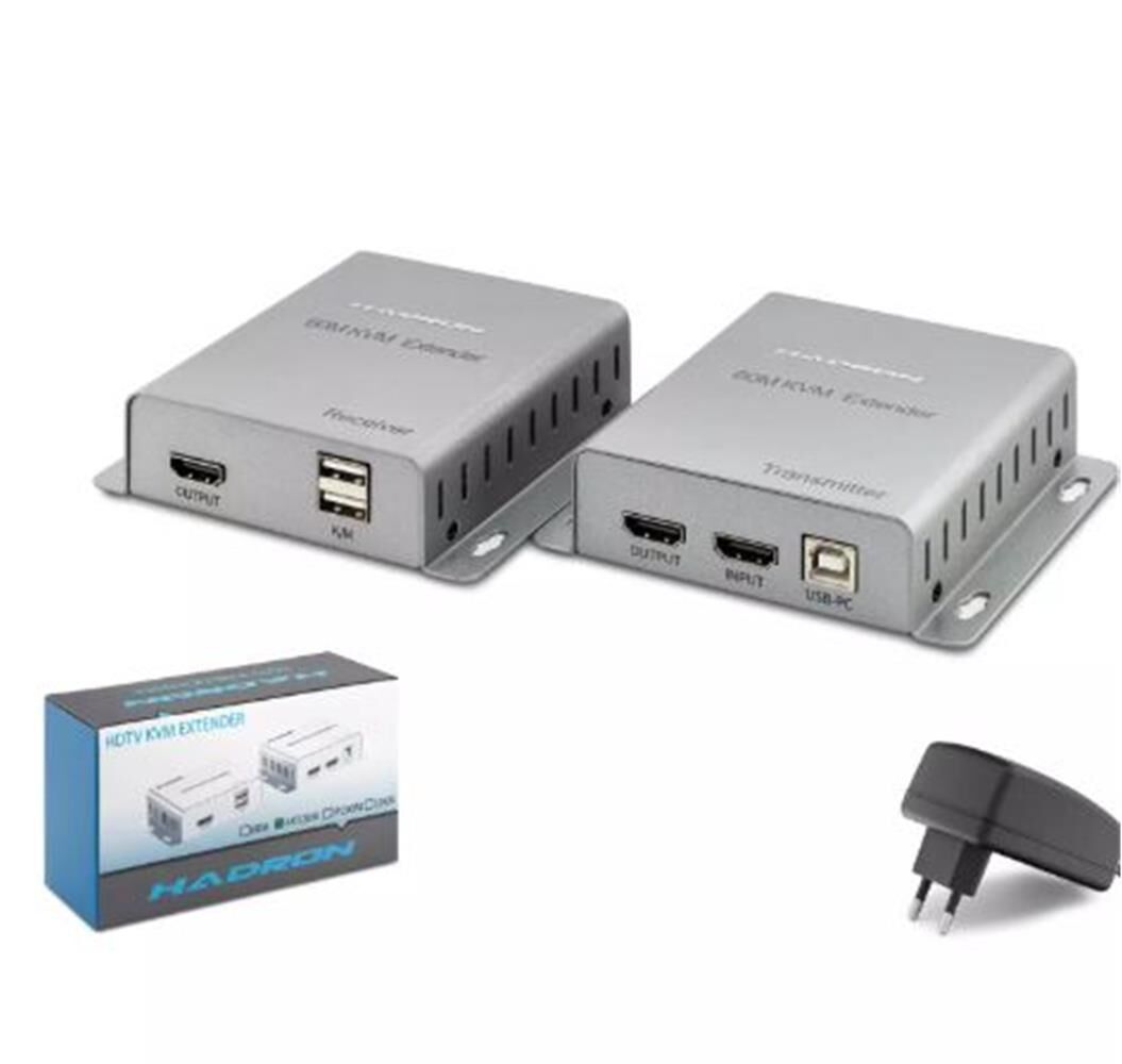 Hadron Hdx1355 Hdmi Kvm Extender 1080P 60M Silver