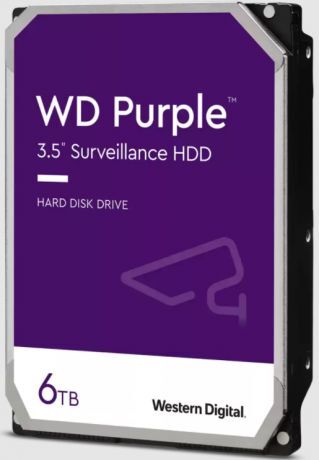 6TB WD Purple SATA 6Gb/s 256MB DV 7/24 WD64PURZ