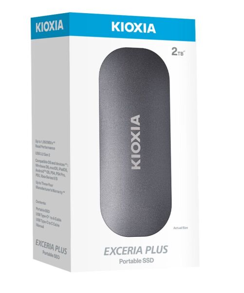 2tb Kioxia Exceria Plus G2 Usb 3.2 1050/1000 MB/s Lld10s002tg8