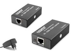 Hadron Hdx1367  100M Hdmi Extender 4K DC 5V adaptör Siyah