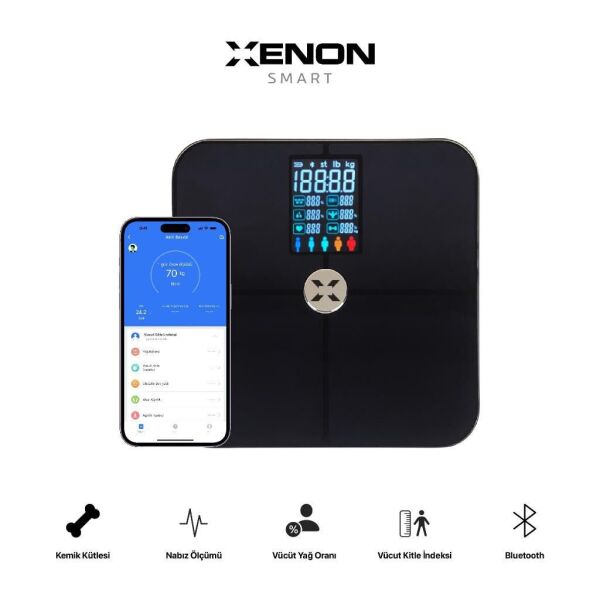 XENON SMART X8702 NABIZ OLCUMLU DIJITAL BASKUL