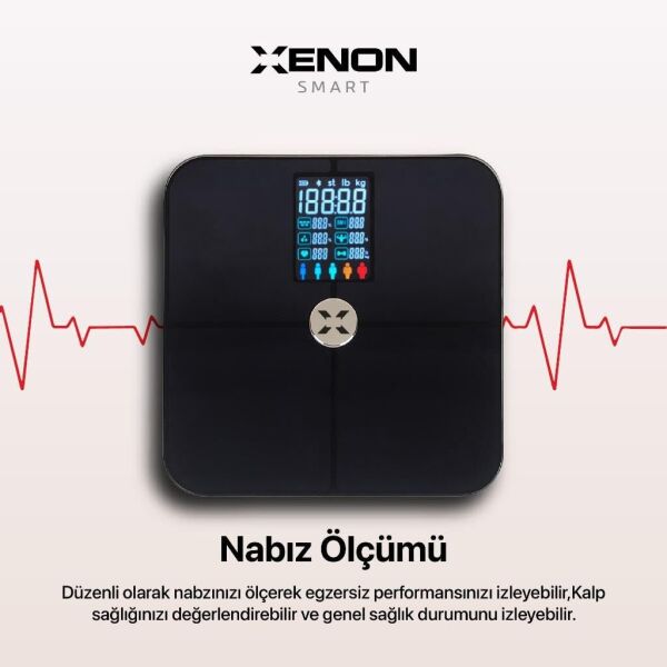 XENON SMART X8702 NABIZ OLCUMLU DIJITAL BASKUL