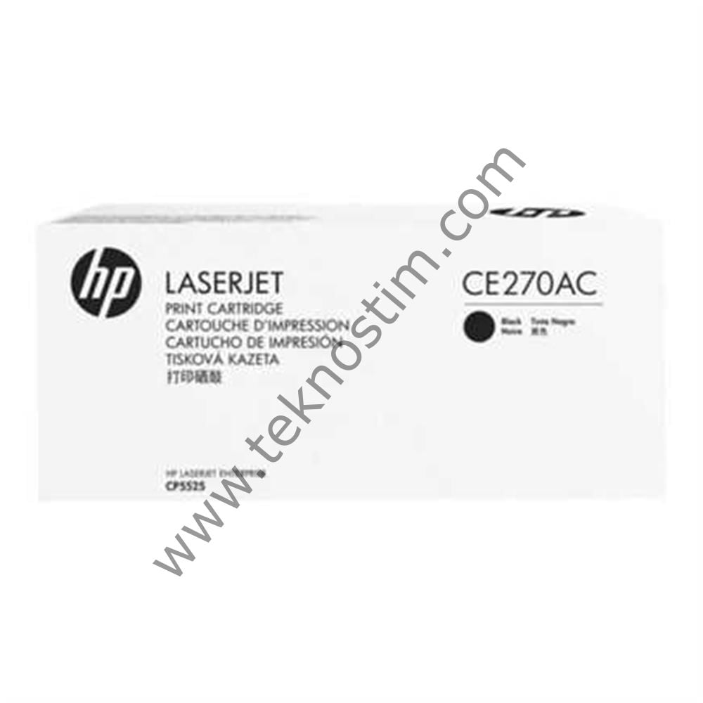 HP CE270AC Black Siyah 13.000 Sayfa Toner Taahhütlü Proje Ürünü