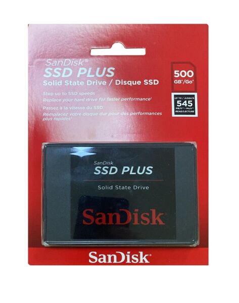 Sandisk 500Gb Ssd Plus 545Mb-505Mb-S SDSSDA-500G-G28 Sata 3 2.5'' Harddisk