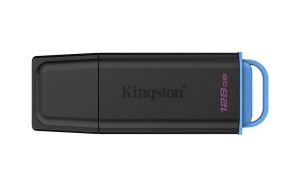 Kingston DTXG2-128GB 128GB Portable USB 3.2 Gen 1 DataTraveler Exodia Black-Blue Flash Bellek