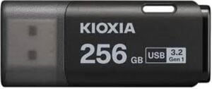 Kioxia 256GB U301 Siyah USB 3.2 Gen 1 Flash Bellek