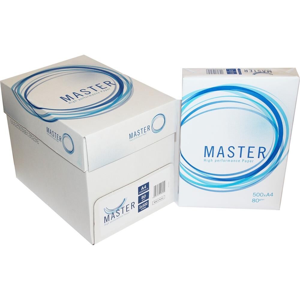 Master A4 Fotokopi Kağıdı 80gr-500 lü 1 koli= 5 paket