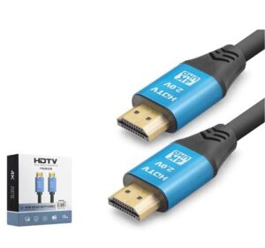 NODAR ND4053 HDMI 2.0 Kablo 4K 60 Hz OD 8.0 mm 10 m Siyah Mavi