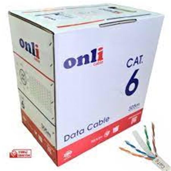 Onli ON-6001 U-UTP 24 AWG CCA 305 Metre Cat6 Kablo
