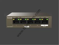 Tenda G0-5G-PoE 5 Port 4 Port Poe+ 10-100-1000 Switch Çelik Kasa POE Router