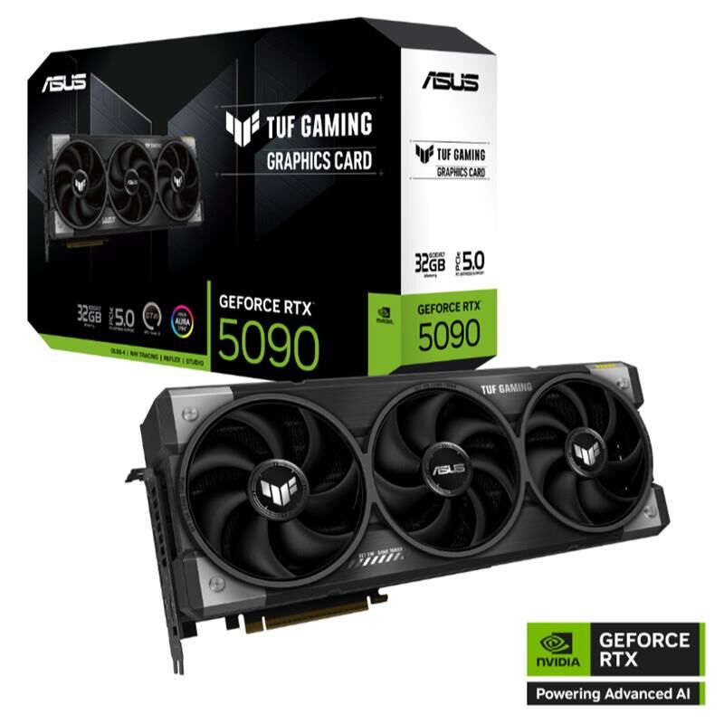 ASUS GEFORCE TUF-RTX5090-32G-GAMING 32GB GDDR7 512BIT 2XHDMI 3XDP EKRAN KARTI