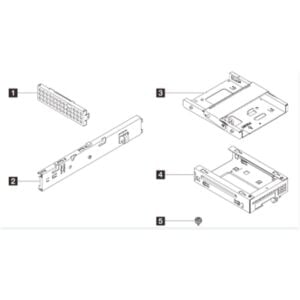 LENOVO ST45 V3 1x3.5 HDD + ODD Cage Kit 4XF7A96626