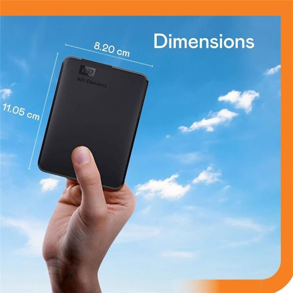 Wd 6Tb Elements 2.5'' Usb 3.2 Taşınabilir Disk WDBHJS0060BBK-WESN Harici Harddisk