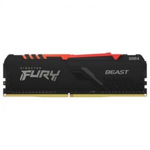 Kingston Fury Beast RGB KF436C18BBA-16 16GB (1x16GB) DDR4 3600MHz CL18 Siyah Gaming Ram (Bellek)