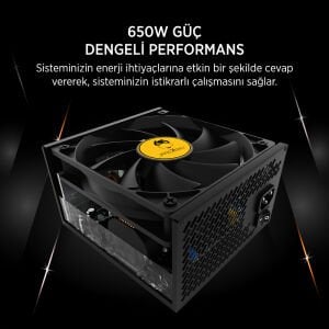 James Donkey JDP650 APFC 12CM 650W Bronze 80+ Power Supply