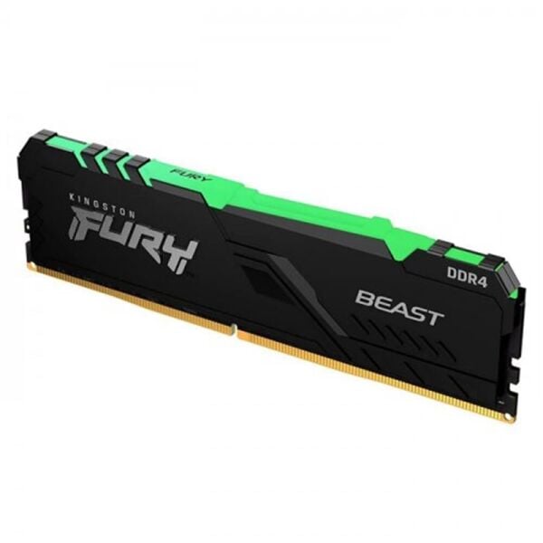 Kingston Fury Beast RGB KF436C18BBA-16 16GB (1x16GB) DDR4 3600MHz CL18 Siyah Gaming Ram (Bellek)