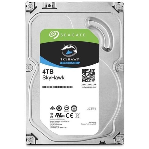 4 TB SEAGATE 3.5 SKYHAWK SATA 5400RPM 256MB 7/24 GUVENLIK ST4000VX016 (3 YIL RESMI DIST GARANTILI)