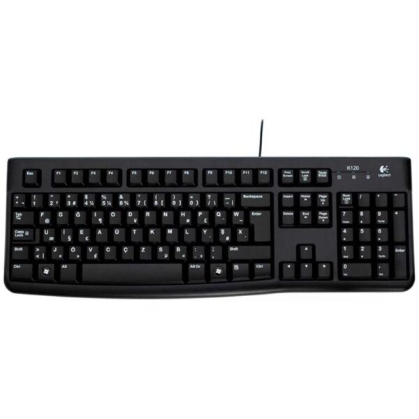 LOGITECH K120 F USB KABLOLU KLAVYE SİYAH 920-004163