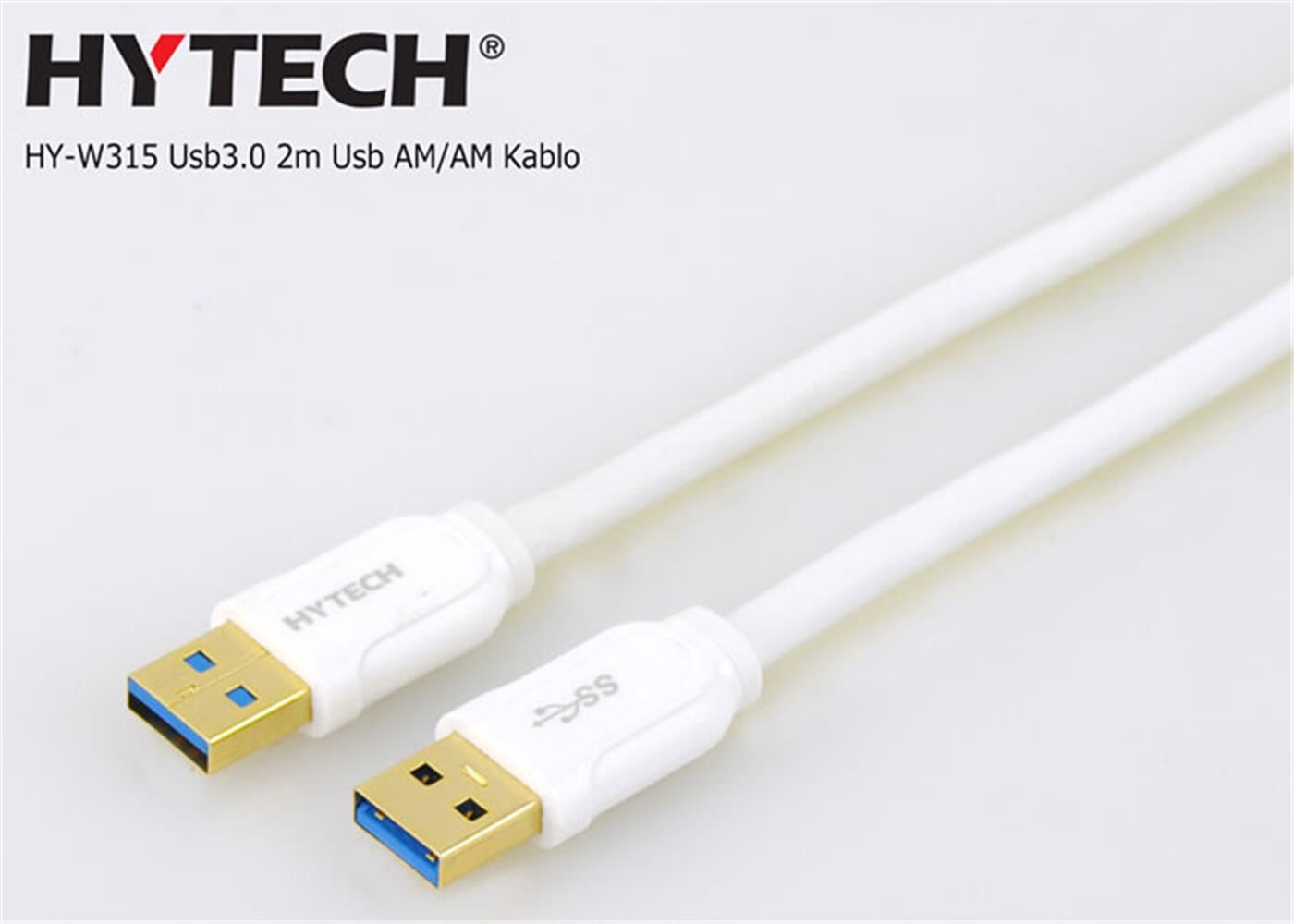 Hytech HY-W315 2 m İki Ucu Erkek USB Kablo