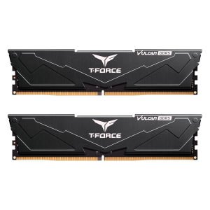 Team T-Force Vulcan Black 32GB(2x16GB) 6000Mhz DDR5 CL38 Gaming Ram (FLBD532G6000HC38ADC01)