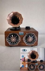 Everton Rt-744  Bluetooth Fm-Usb-Tf-Aux  Şarjlı Nostaljik Radyo