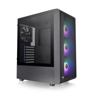 Thermaltake S200 TG 550W 80+ ARGB 3x120mm Fan Mesh Ön Panel, Tempered Glass Pencereli Oyuncu Kasası
