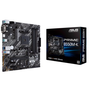 ASUS PRIME B550M-K DDR4 4600MHZ 1XVGA 1XHDMI 1XDVI 2XM.2 USB 3.2 MATX AM4 (AMD AM4 5000/4000 G/3000 SERİSİ İLE UYUMLU)