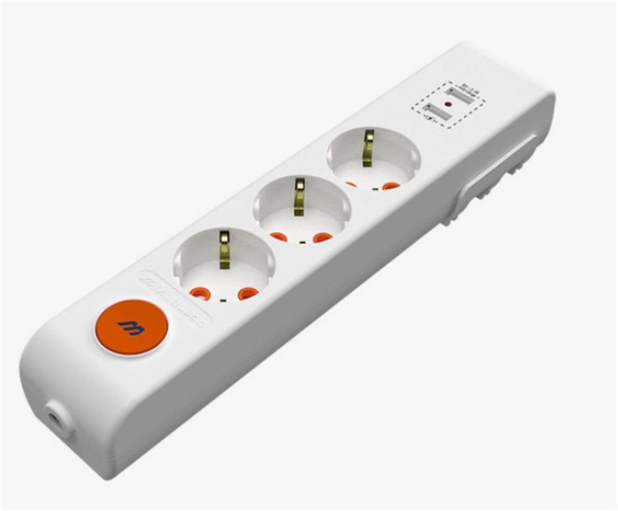Mutlusan Rı-Tech 3lü 5mt Anahtarlı 1Usb+1Type-C ı Topraklı Grup Priz(Ç.K.) (001 175 350102 05 00)
