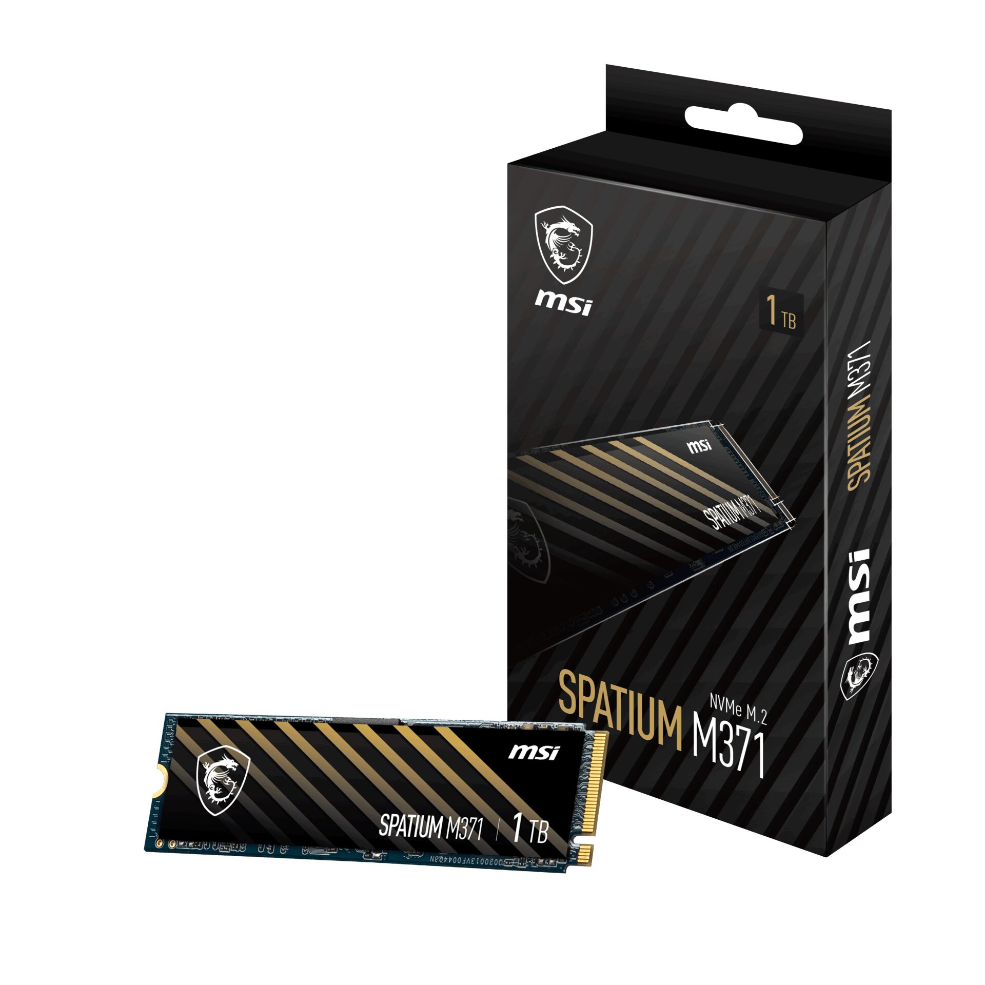 Msi Spatium M371 1Tb PCIe Gen3x4 Nvme M.2 Ssd