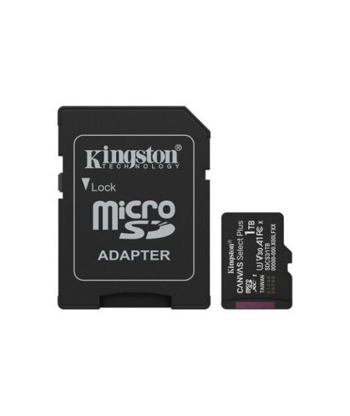 1TB microSDXC Canvas Select Plus Gen3 150MB/s A1 Card + Adapter
