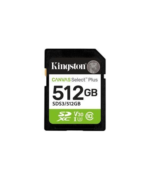 512GB SDXC Canvas Select Plus Gen3 150MB/s C10 UHS-I U3 V30