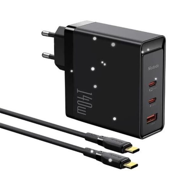 MCDODO CH-2913 140W GaN 5 Pro Şarj Adaptörü + Type-C To Type-C Şarj Kablosu